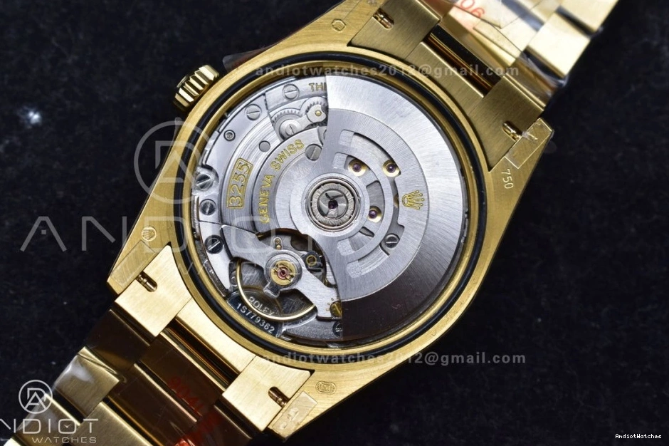 Bracelet Square Best Grey Steel QF 36 President DayDate YG on with Weight) V5 Diamond Dial Sophisticated vr3255 (Gain 698 904L Edition 0825